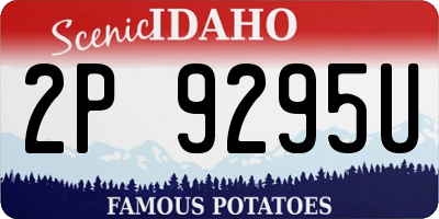 ID license plate 2P9295U