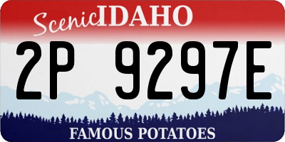 ID license plate 2P9297E