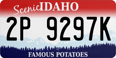 ID license plate 2P9297K