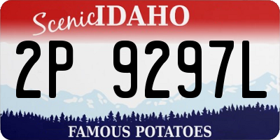 ID license plate 2P9297L