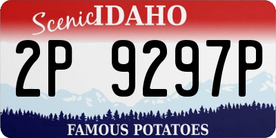 ID license plate 2P9297P