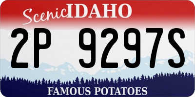 ID license plate 2P9297S