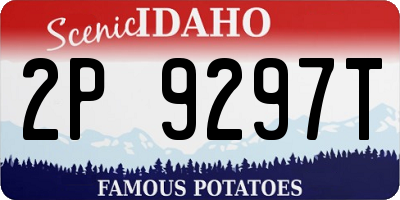 ID license plate 2P9297T