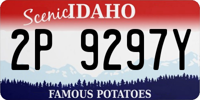 ID license plate 2P9297Y