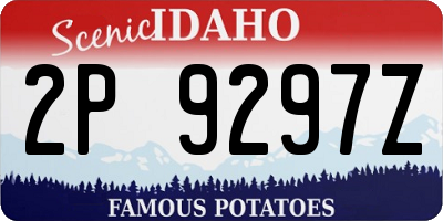 ID license plate 2P9297Z