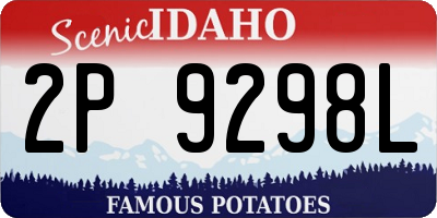 ID license plate 2P9298L