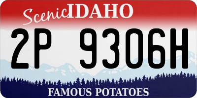 ID license plate 2P9306H