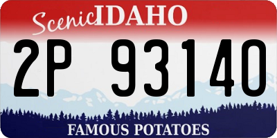 ID license plate 2P9314O