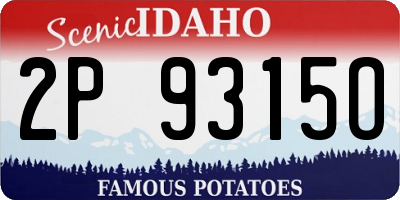 ID license plate 2P9315O