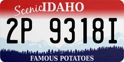 ID license plate 2P9318I