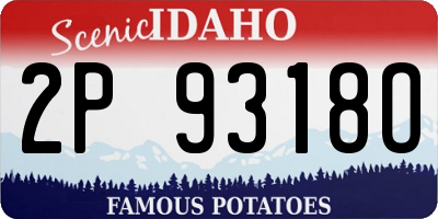 ID license plate 2P9318O