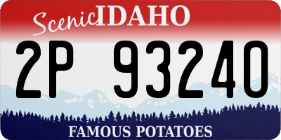 ID license plate 2P9324O