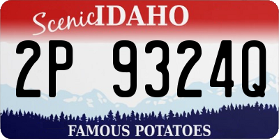 ID license plate 2P9324Q