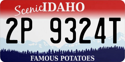 ID license plate 2P9324T