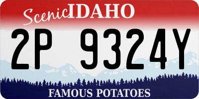 ID license plate 2P9324Y