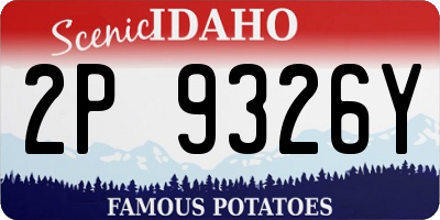 ID license plate 2P9326Y