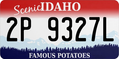 ID license plate 2P9327L