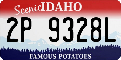 ID license plate 2P9328L