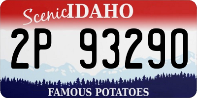ID license plate 2P9329O