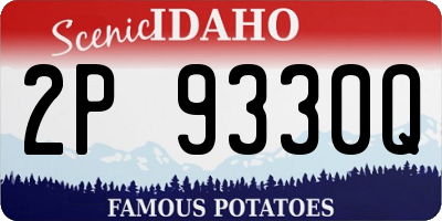 ID license plate 2P9330Q