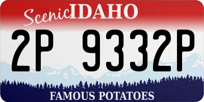 ID license plate 2P9332P