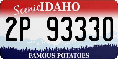 ID license plate 2P9333O