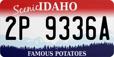 ID license plate 2P9336A