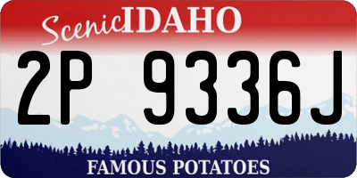 ID license plate 2P9336J