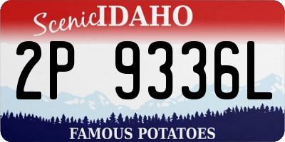 ID license plate 2P9336L