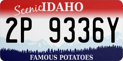 ID license plate 2P9336Y