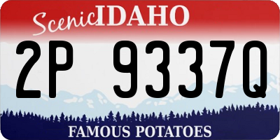 ID license plate 2P9337Q