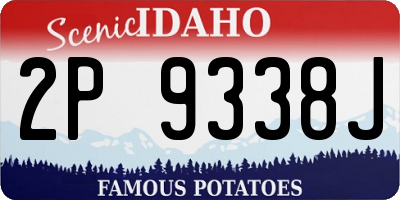ID license plate 2P9338J