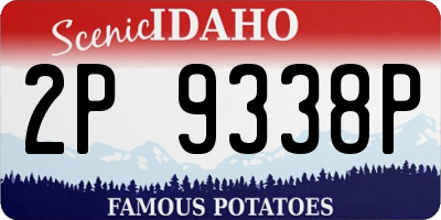 ID license plate 2P9338P
