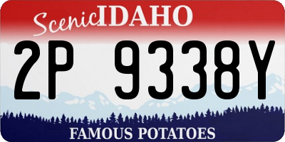 ID license plate 2P9338Y