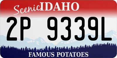 ID license plate 2P9339L