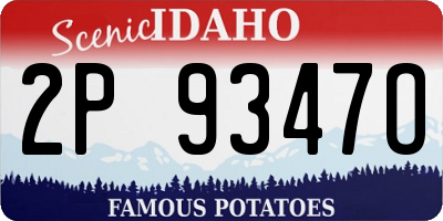 ID license plate 2P9347O