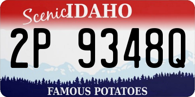 ID license plate 2P9348Q