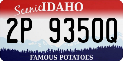 ID license plate 2P9350Q