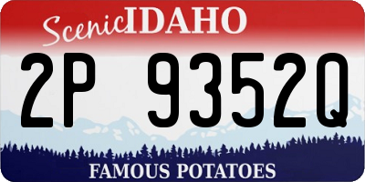 ID license plate 2P9352Q