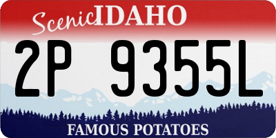 ID license plate 2P9355L