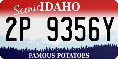 ID license plate 2P9356Y