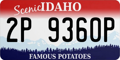 ID license plate 2P9360P