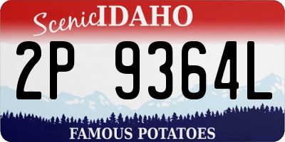 ID license plate 2P9364L