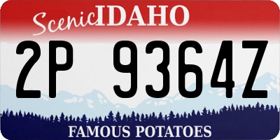 ID license plate 2P9364Z