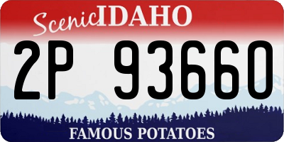 ID license plate 2P9366O