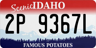 ID license plate 2P9367L