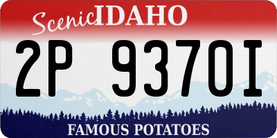 ID license plate 2P9370I