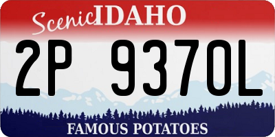 ID license plate 2P9370L