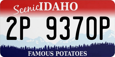 ID license plate 2P9370P