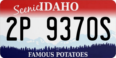 ID license plate 2P9370S